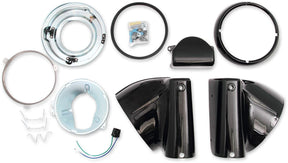 Drag Specialties Nacelle Hd.Lt.Blk Flst HEADLIGHT GROUP Drag Specialties