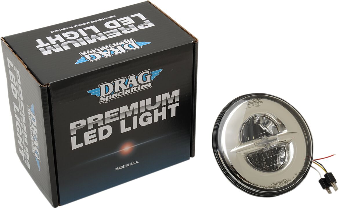 Drag Specialties Headlight 7 Led Refl Ece HEADLIGHT GROUP Drag Specialties