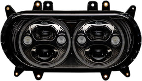 Custom Dynamics TruBeam Led Headlamp With Auxiliary Turn Signals, Black - 15+ Road Glide Headlight Custom Dynamics