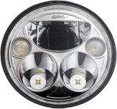 Custom Dynamics TruBeam 7'' Headlight Led, Chrome - 15+ Indian Headlight Custom Dynamics