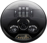 Custom Dynamics 7 Black Led Headlamp Ece HEADLIGHT GROUP Custom Dynamics