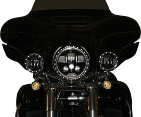 Custom Dynamics 7 Black Led Headlamp Ece HEADLIGHT GROUP Custom Dynamics