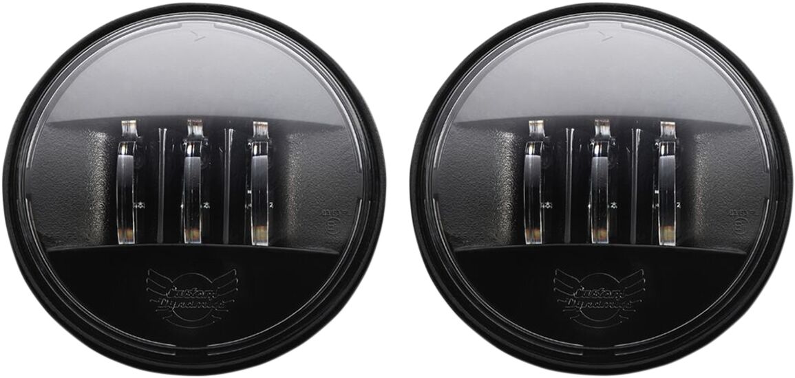 Custom Dynamics 4.5 Passing Lamp Black Pair Ec HEADLIGHT GROUP Custom Dynamics