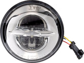 Drag Specialties Headlight 7" W/Mounting Ring Reflector 12 V Led Chrome Headlight Drag Specialties