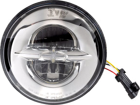 Drag Specialties Headlight 7" W/Mounting Ring Reflector 12 V Led Chrome Headlight Drag Specialties