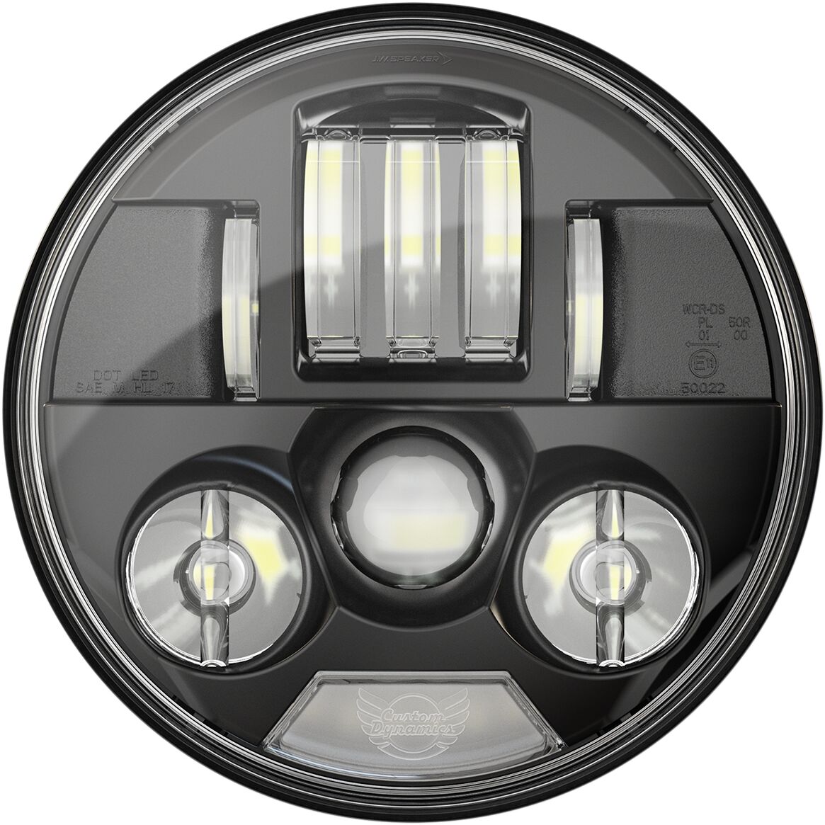 Custom Dynamics Lamp Probeam Ind 7 Blk HEADLIGHT GROUP Custom Dynamics