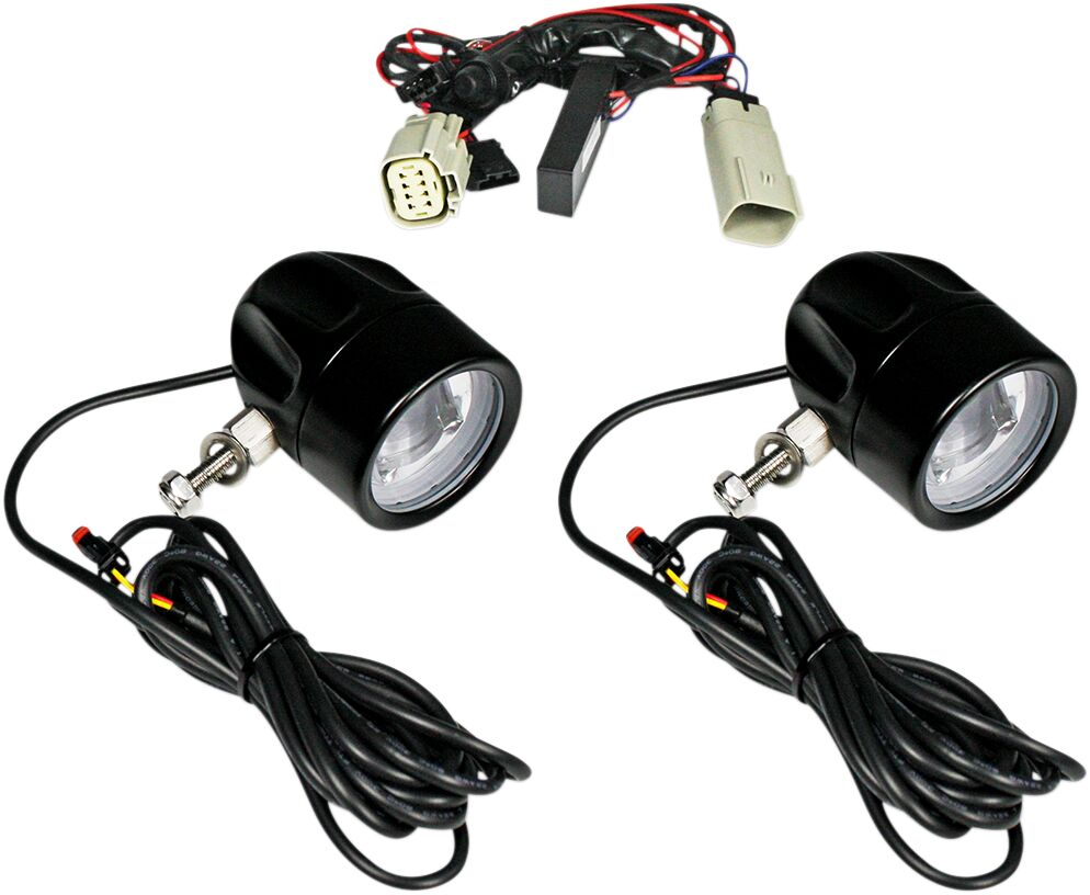 ProBeam Auxiliary LED Halo Fog Lamps, Black - 14+ Trike Auxiliary Light Custom Dynamics Default Title