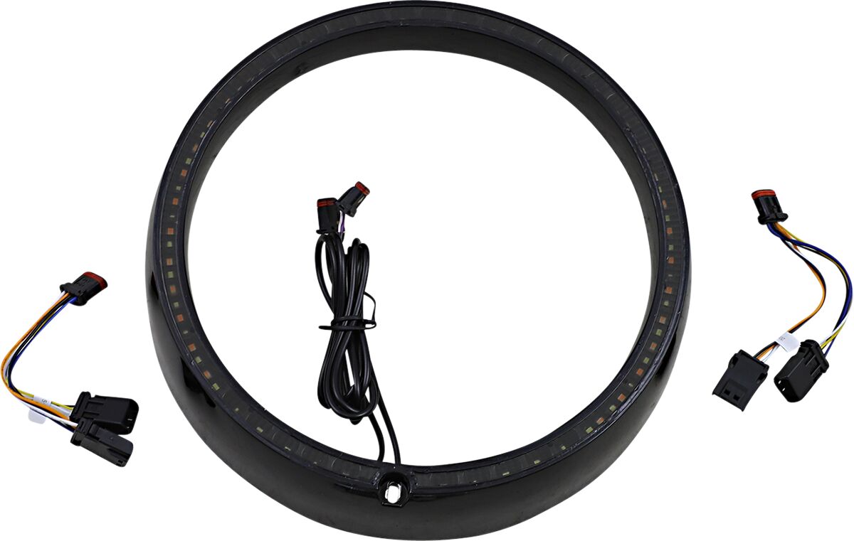 Custom Dynamics Trim Ring Blk Seq Tsgnal HEADLIGHT GROUP Custom Dynamics