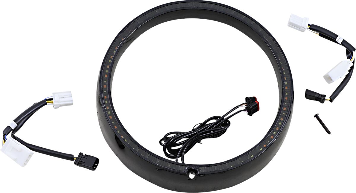 Custom Dynamics Trim Ring Blk Seq Tsgnal HEADLIGHT GROUP Custom Dynamics