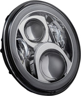 Custom Dynamics 7 Led Halo Headlight With H4 W HEADLIGHT GROUP Custom Dynamics
