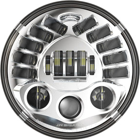 Custom Dynamics ProBeam 7" LED Headlight, Chrome - 15+ Indian Headlight Custom Dynamics