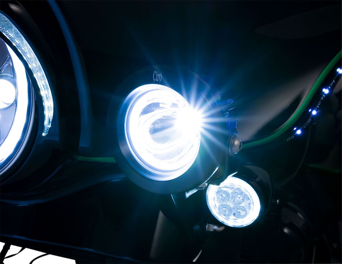 Ciro Lights Tac 10 Spot Blk Headlight Ciro