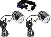 Custom Dynamics ProBeam Auxiliary LED Halo Fog Lamps, Chrome - 20+ Indian Headlight Custom Dynamics