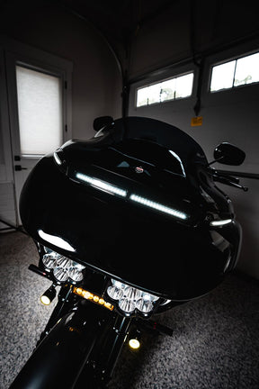 ProBeam Auxiliary LED Halo Fog Lamps, Black & Yellow Lens - 14+ Touring Auxiliary Light Custom Dynamics