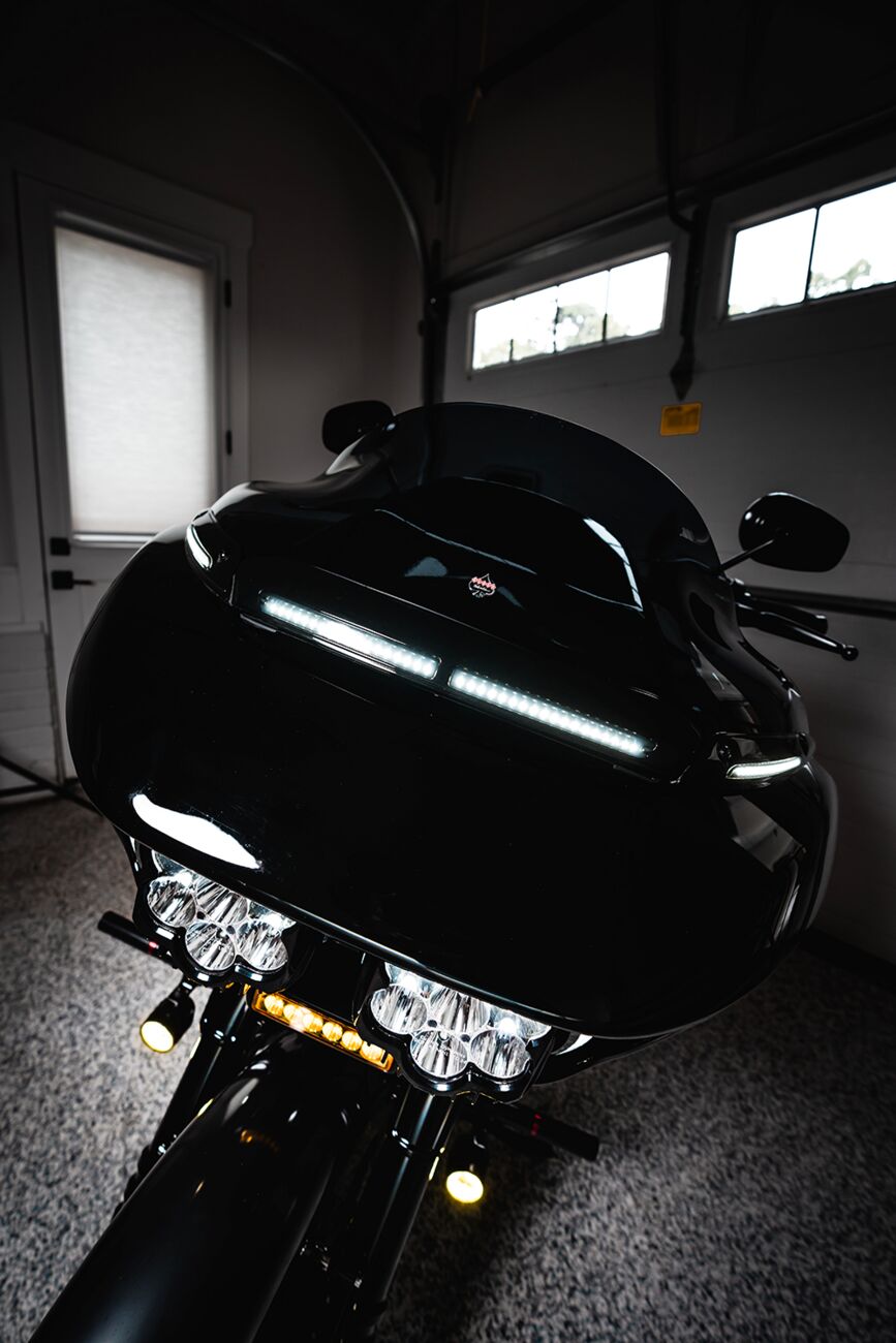 ProBeam Auxiliary LED Halo Fog Lamps, Black & Yellow Lens - 14+ Touring Auxiliary Light Custom Dynamics