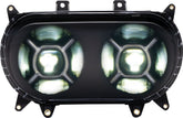 Double-X LED Headlight, Black - 15+ Road Glide Headlight Custom Dynamics Default Title