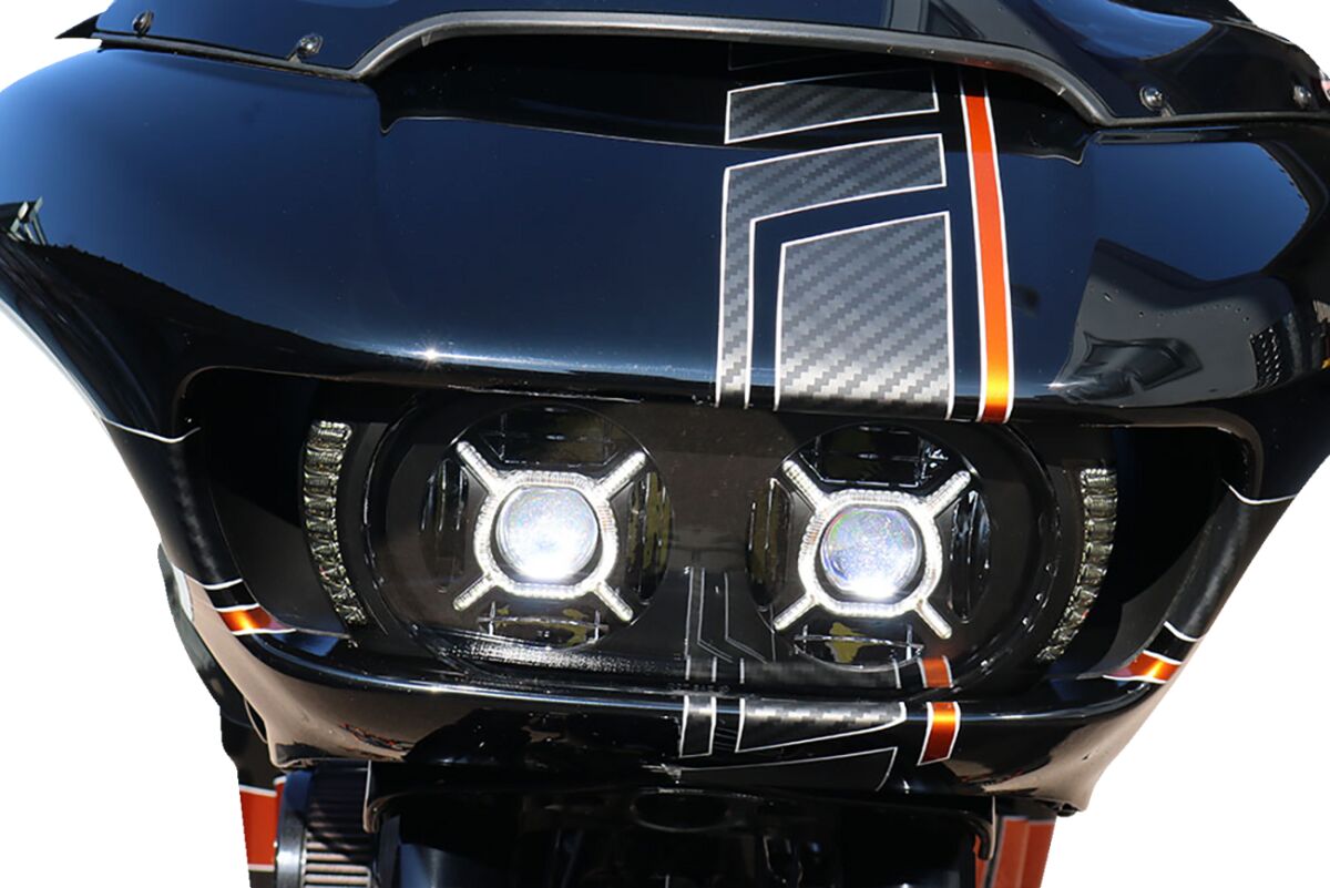 Paul Yaffe Bagger Nation Headlight Crossfire Road Glides 15 Later Headlight Paul Yaffe Bagger Nation
