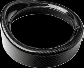 Slyfox Carbon Headlight Trim 7", Gloss Black Headlights Slyfox