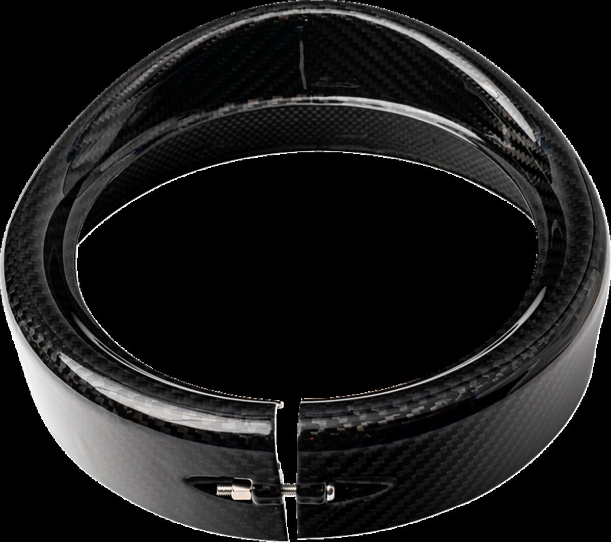 Slyfox Carbon Headlight Trim 7", Gloss Black Headlights Slyfox