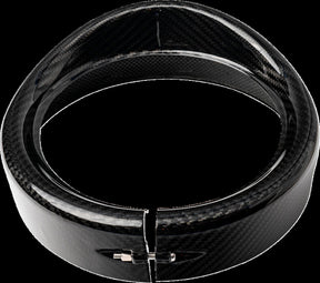Slyfox Carbon Headlight Trim 7", Gloss Black Headlights Slyfox