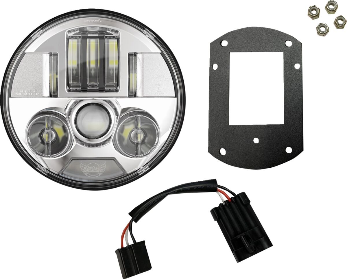 Custom Dynamics Probeam 5.75" LED Headlight, Chrome Headlight Custom Dynamics