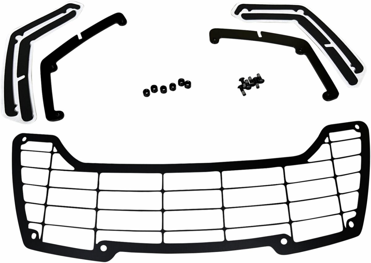 Drag Specialties Headlamp Guard Kit Alum Blk 21 23 Pan America Headlight Drag Specialties