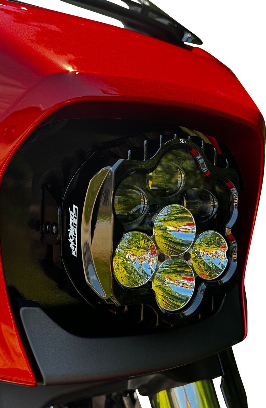 Custom Dynamics Shark Demon LED Headlight - 23+ Street Glide Headlight Custom Dynamics