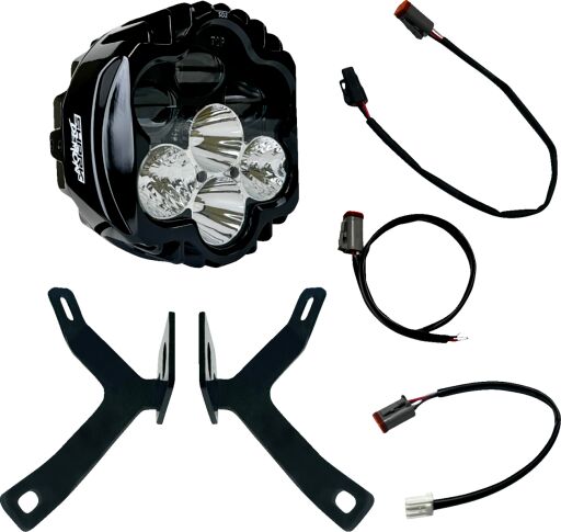 CUSTOM DYNAMICS ECE COMPLIANT SHARK DEMON™ 2 LED HEADLIGHT MEMPHIS SHADES ROAD WARRIOR FAIRING Headlight Custom Dynamics