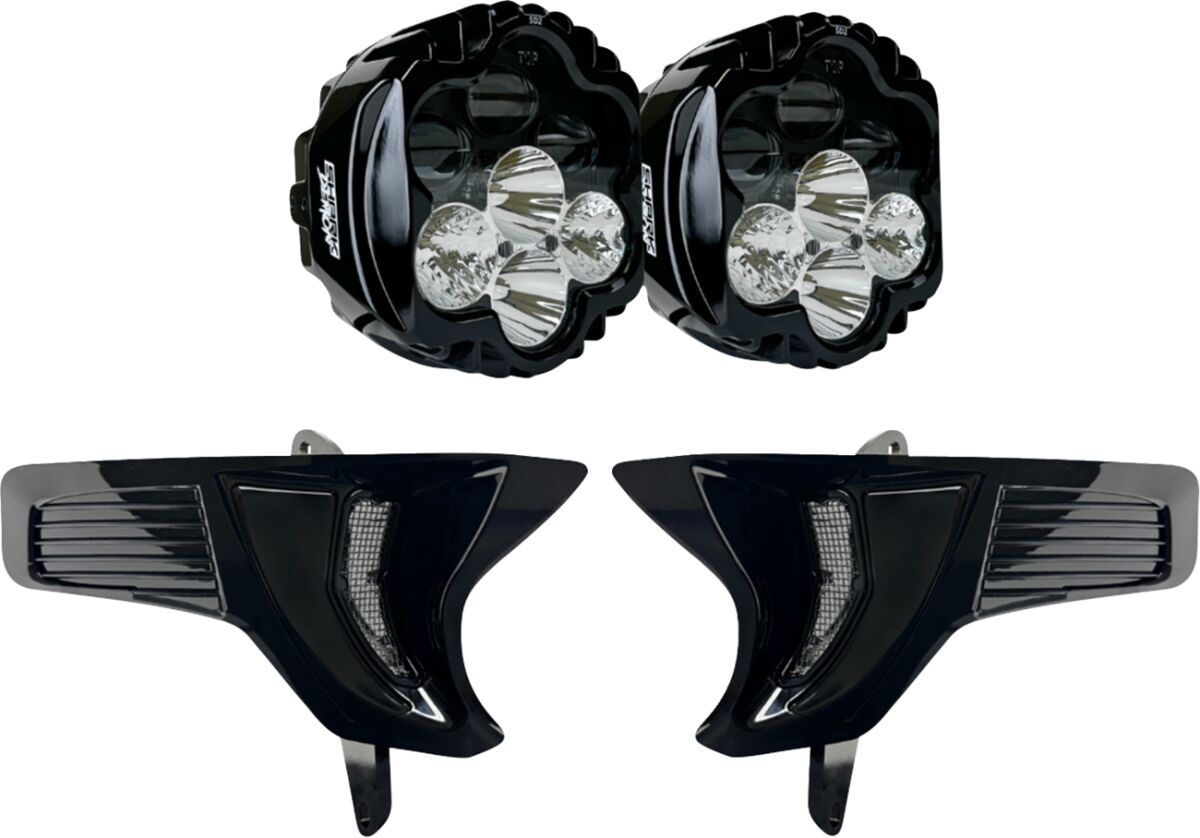 Custom Dynamics Headlight Dual Shark Demon 2 W HEADLIGHT GROUP Custom Dynamics