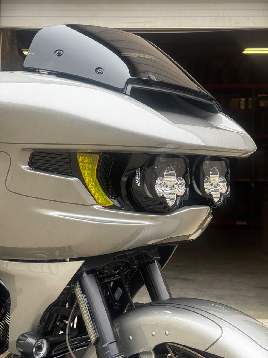 Custom Dynamics Headlight Dual Shark Demon 2 W HEADLIGHT GROUP Custom Dynamics