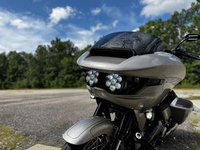 Custom Dynamics Headlight Dual Shark Demon 2 W HEADLIGHT GROUP Custom Dynamics