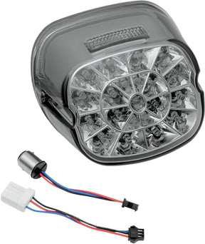 Drag Specialties Taillight Web Led Smoke Lens W/ Top Taglight Tail Lights Drag Specialties