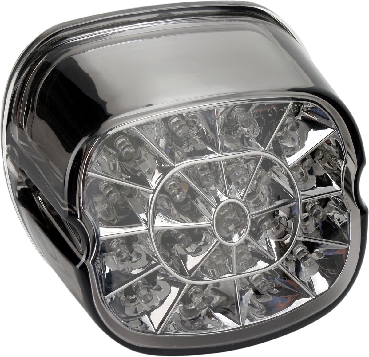 Drag Specialties Taillight Web Led Smoke Lens W/ Bottom Taglight Tail Lights Drag Specialties