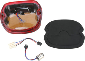 Drag Specialties Taillight Low Profile Led Red Lens W/O Taglight Tail Lights Drag Specialties