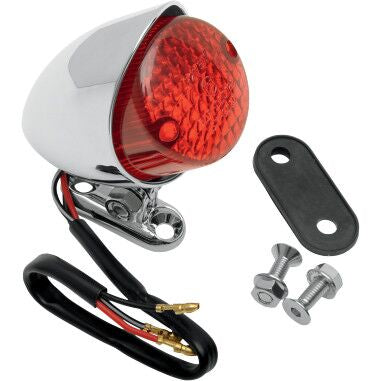 Drag Specialties Chrome Universal Bobber Taillight Tail Lights Drag Specialties