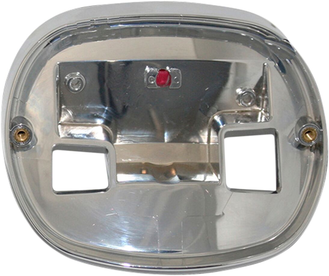 Custom Dynamics Taillight Base Plate Replacement, Chrome -12-16 Dyna & 18+ Softail Tail Lights Custom Dynamics