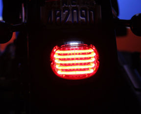 ProBeam Low Profile Led Taillight With Top Plate Window, Red - 99+ Taillight Custom Dynamics