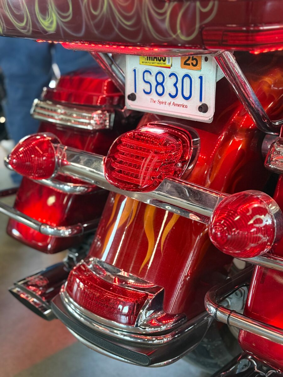 Custom Dynamics ProBeam Low Profile Led Taillight With Top Plate Window, Red - 99+ Tail Lights Custom Dynamics