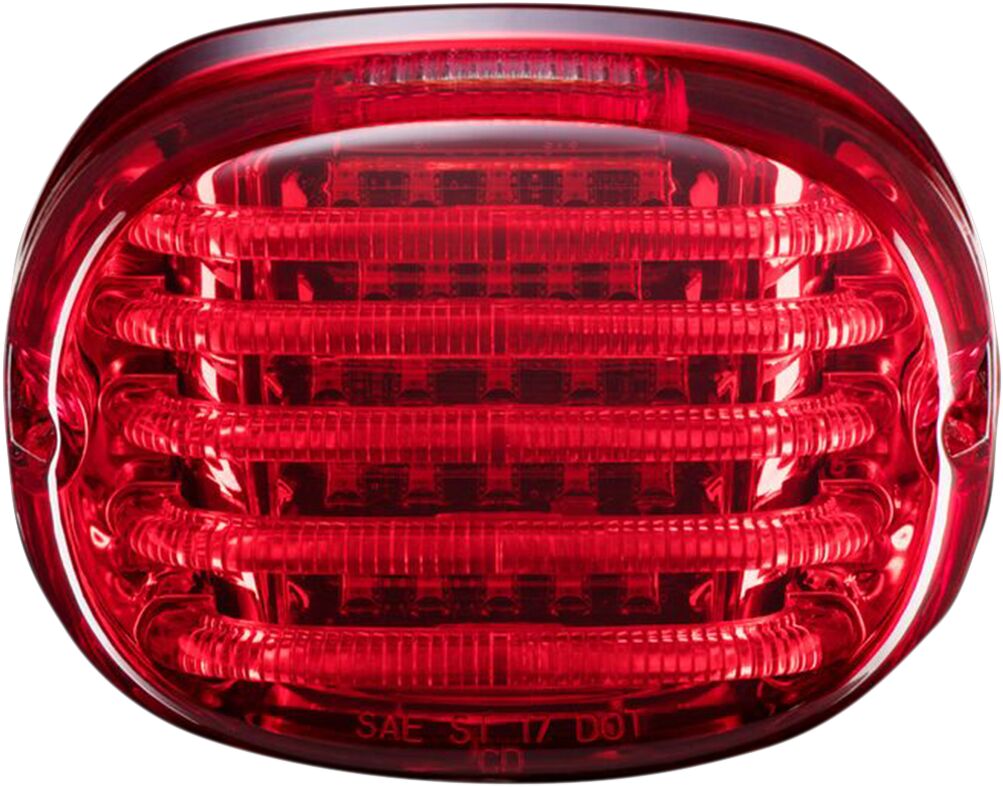 ProBeam Squareback Led Taillight With Top Plate Window, Red - 99+ Taillight Custom Dynamics