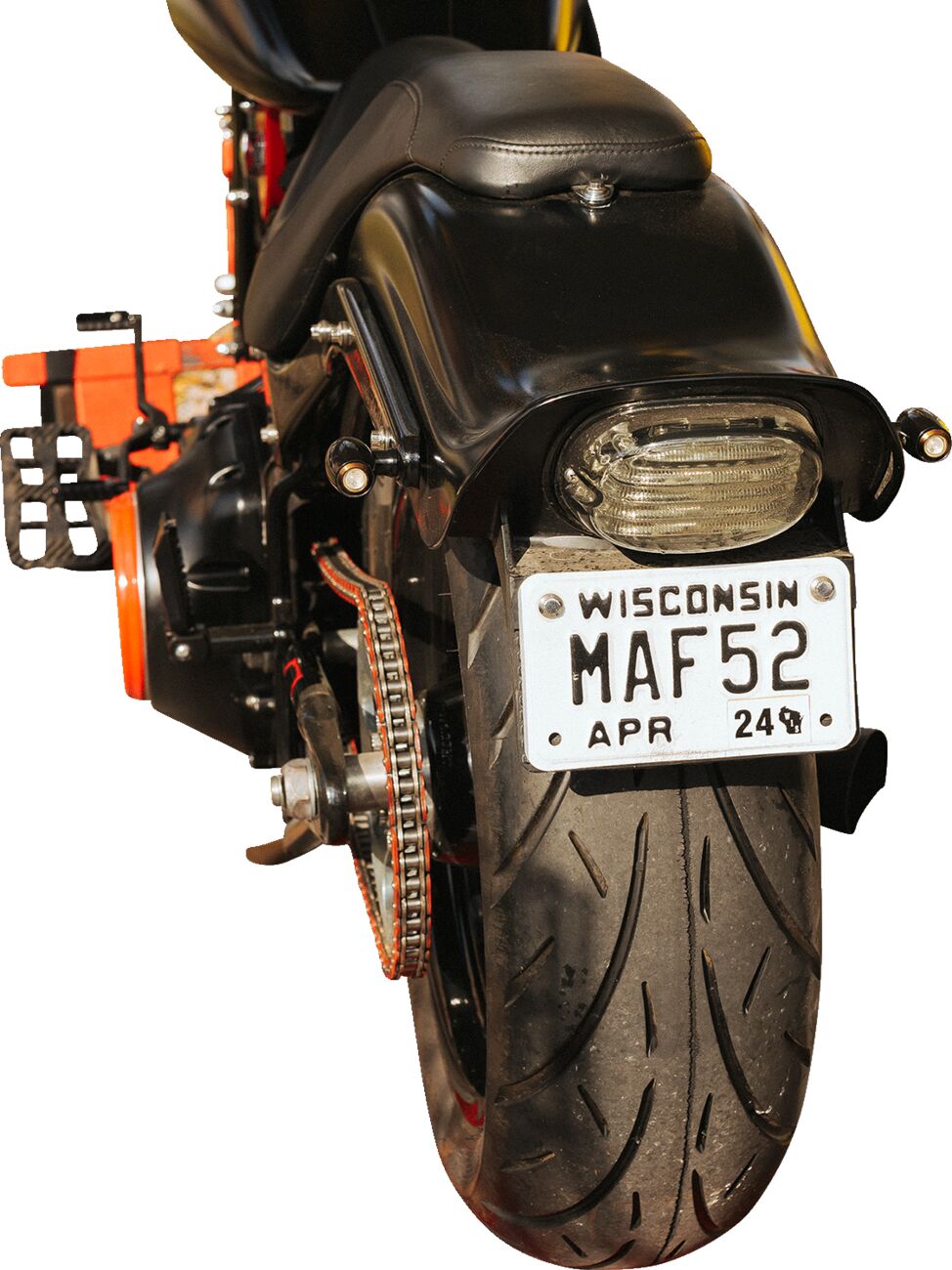 ProBeam Squareback Led Taillight With Top Plate Window, Smoked - 99+ Taillight Custom Dynamics