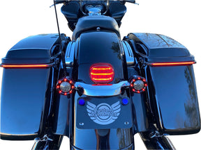 Add-On ProBeam Auxiliary Tailight Turn Signal Bar Mount, Smoked - 14+ Touring Taillight Custom Dynamics