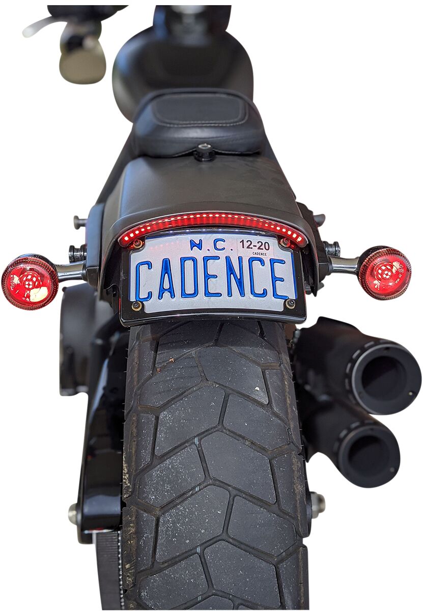 Auxiliary Run Brake & turn Taillight, Red - 18-23 Fat Bob Taillight & Turn Signals Custom Dynamics