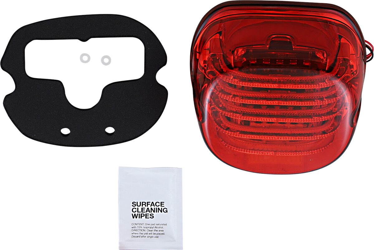 Custom Dynamics ProBeam LED Taillights Low Profile With Bottom Plate Window, Red - 99+ Tail Lights Custom Dynamics