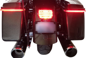 Custom Dynamics ProBeam LED Taillights Low Profile With Bottom Plate Window, Red - 99+ Tail Lights Custom Dynamics