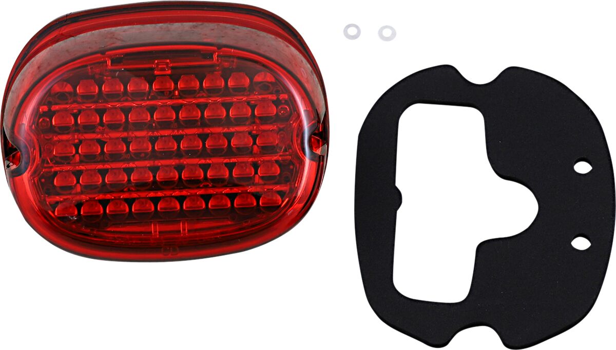 Low Profile LED Taillight with No Window, Red Taillight Custom Dynamics