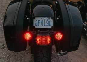 Custom Dynamics Low Profile LED Taillight with No Window, Smoked Tail Lights Custom Dynamics