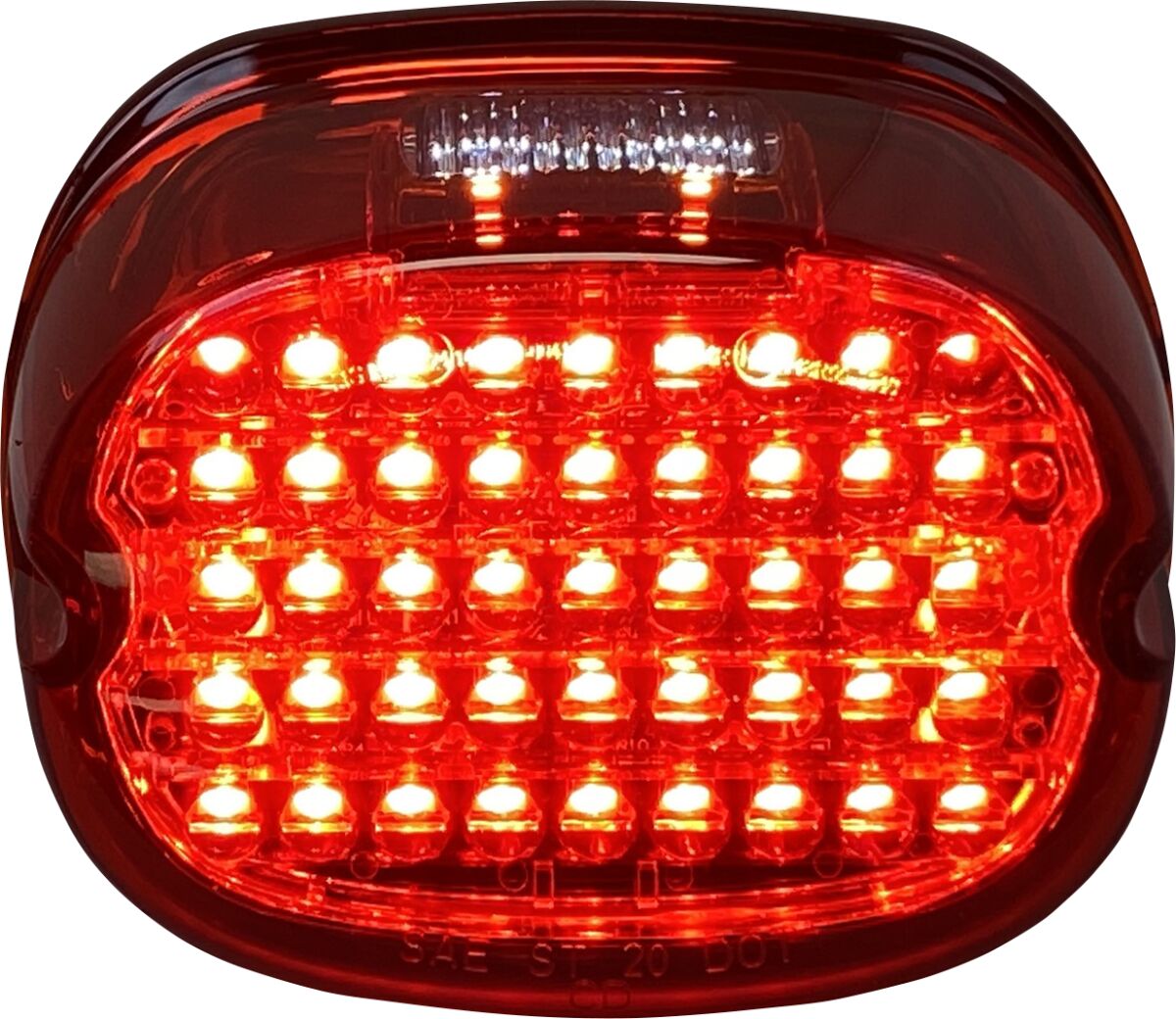 Low Profile LED Taillight With Top Plate Illumination Window, Red Taillight Custom Dynamics Default Title