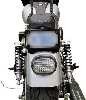 Low Profile LED Taillight With Top Plate Illumination Window, Smoked Taillight Custom Dynamics