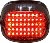 Custom Dynamics Low Profile LED Taillight With Top Plate Illumination Window, Smoked Tail Lights Custom Dynamics