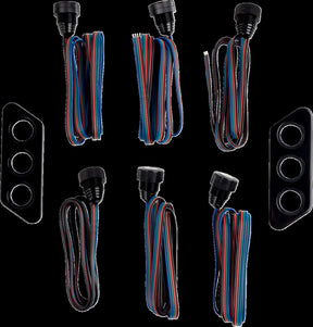 Paul Yaffe Bagger Nation Taillight Kit Thunder Pod Blk TAILLIGHT GROUP Paul Yaffe Bagger Nation